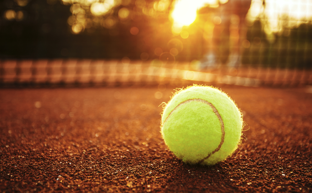 tennis ball up-close